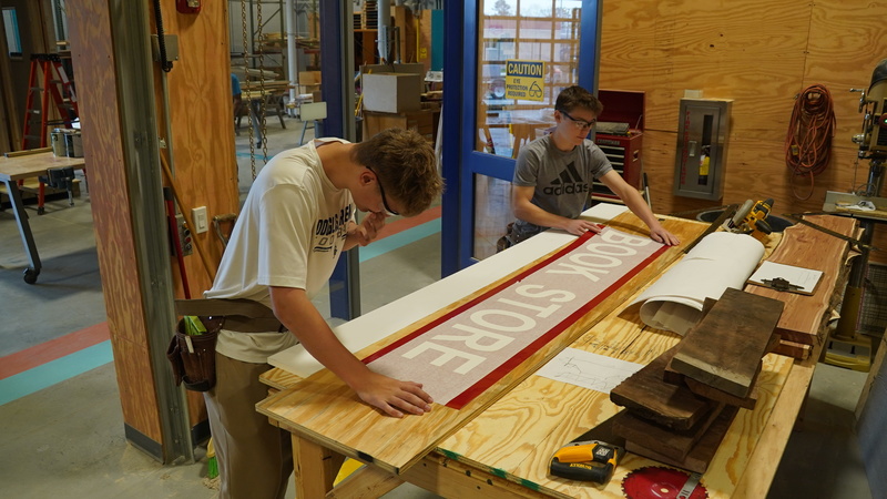 ACE students build playhouse