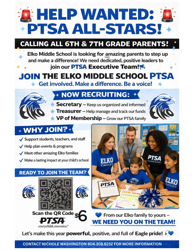 PTSA Officers Wanted 