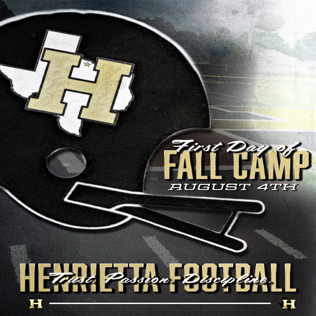 Fall Camp Starts August 4th