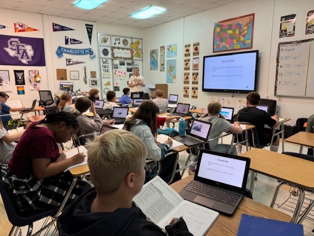 Coach Harmonson's History class