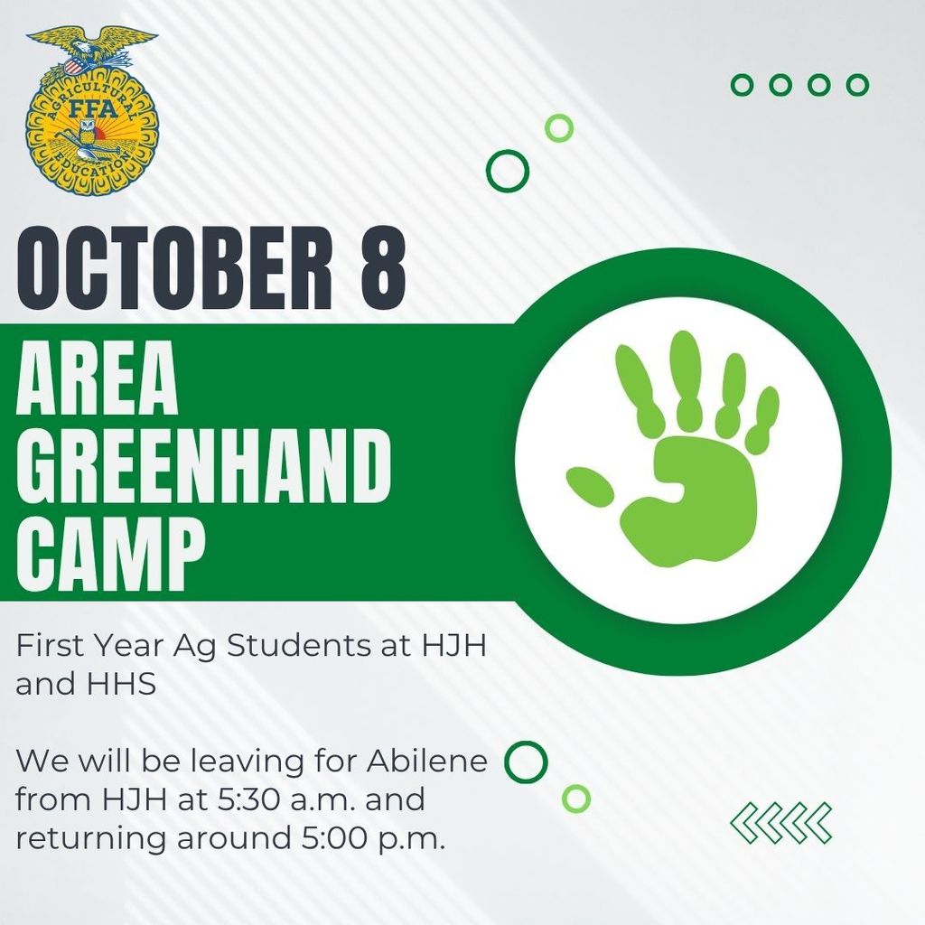 October 8 - Area Greenhand Camp