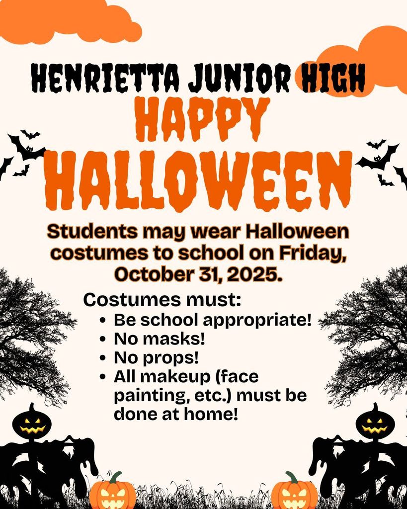 HJH Halloween costime rules.