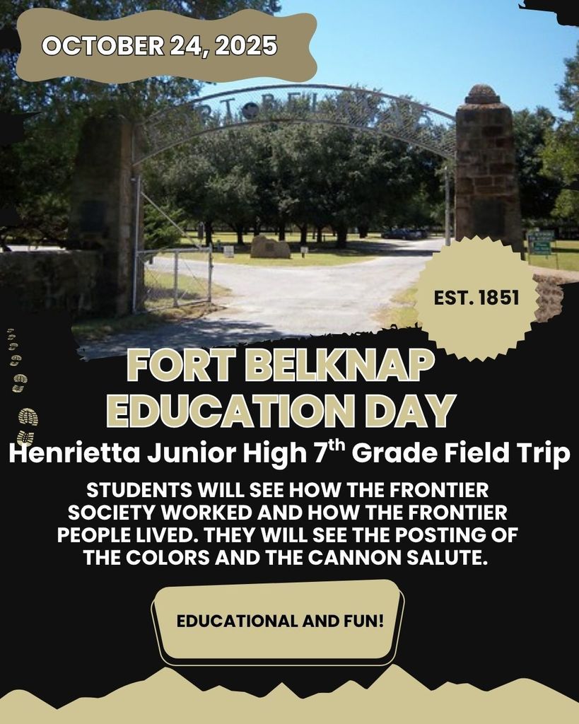 7th Grade Trip to Fort Belknap near Newcastle, Texas on October 24, 2025.