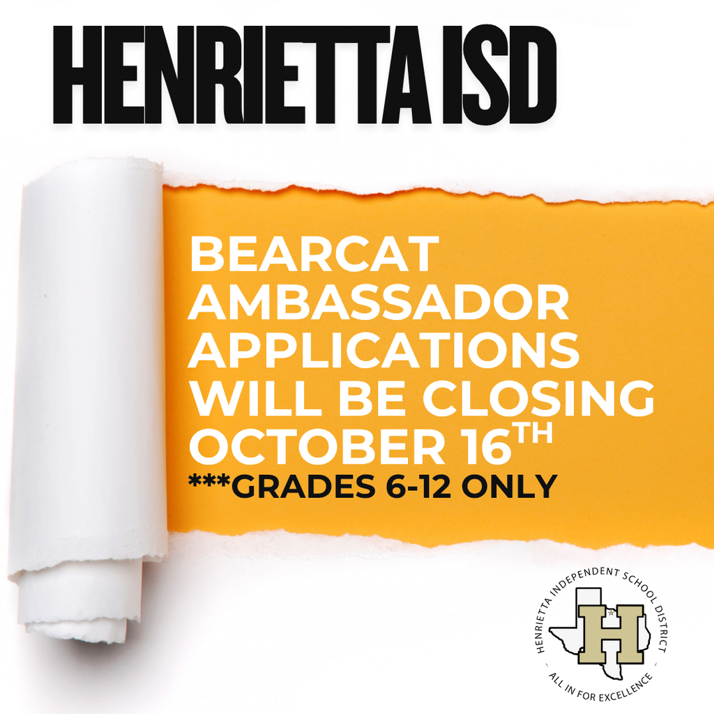 Bearcat Ambassador Applications closing 