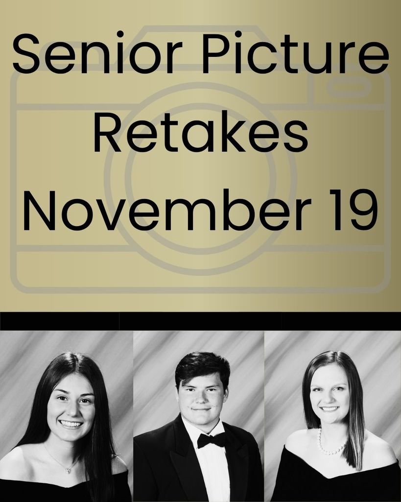 Sr. Picture Retakes 11/19
