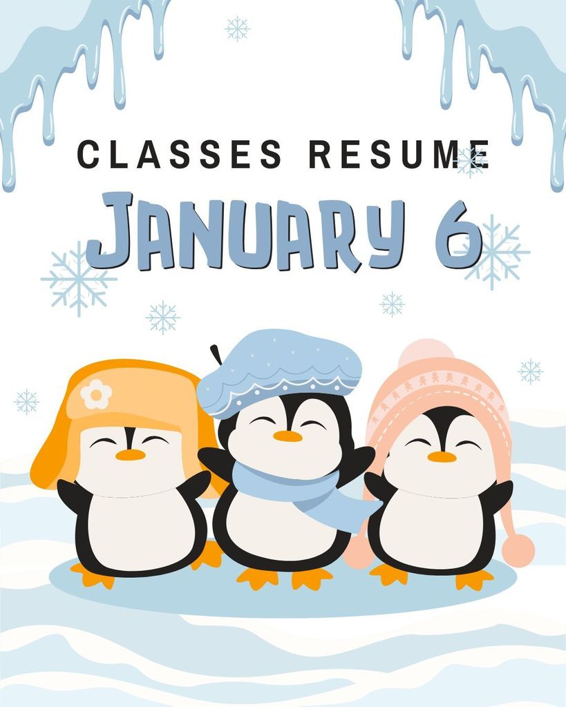 Classes Resume January 6