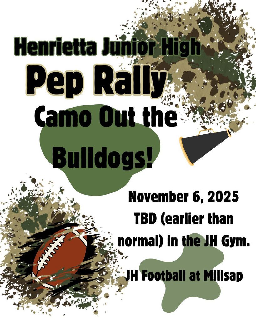 Pep Rally at HJH and Game in Millsap. 