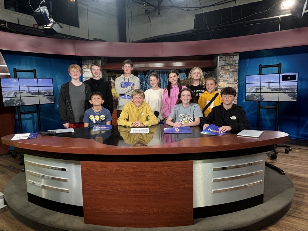 HJH Students at Channel 6 in Wichita Falls, TX.