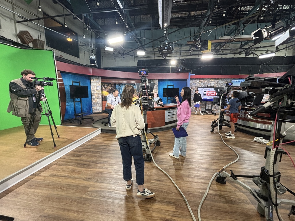 HJH Students at Channel 6 in Wichita Falls, TX.