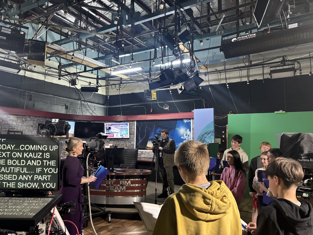 HJH Students at Channel 6 in Wichita Falls, TX.