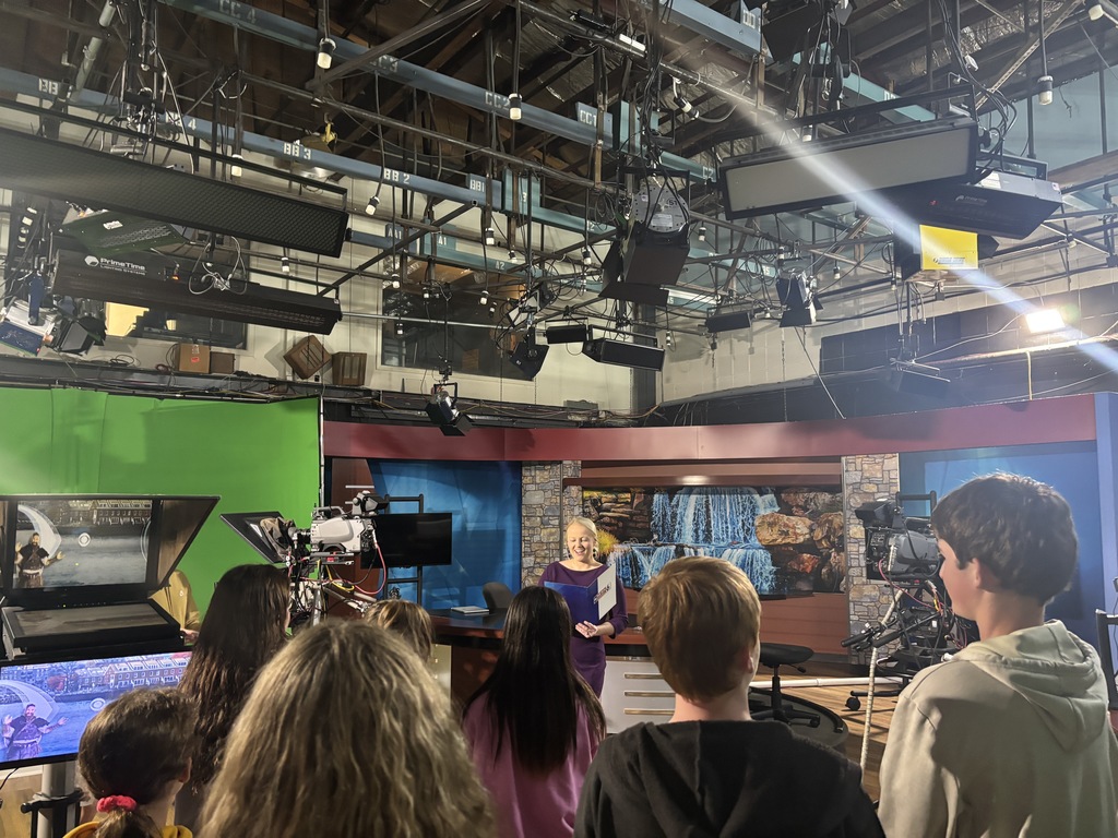 HJH Students at Channel 6 in Wichita Falls, TX.