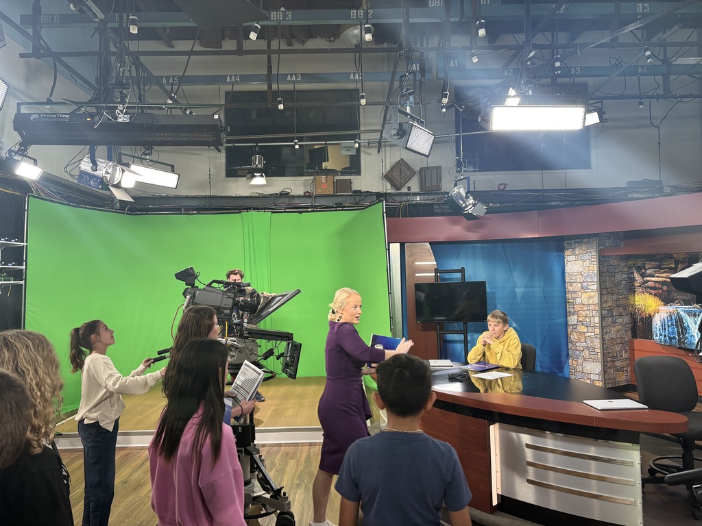 HJH Students at Channel 6 in Wichita Falls, TX.