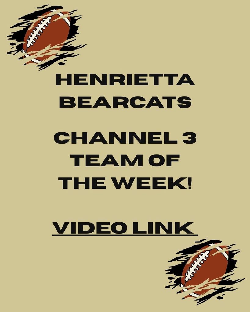 Henrietta Bearcats are Channel 3's Team of the Week!
