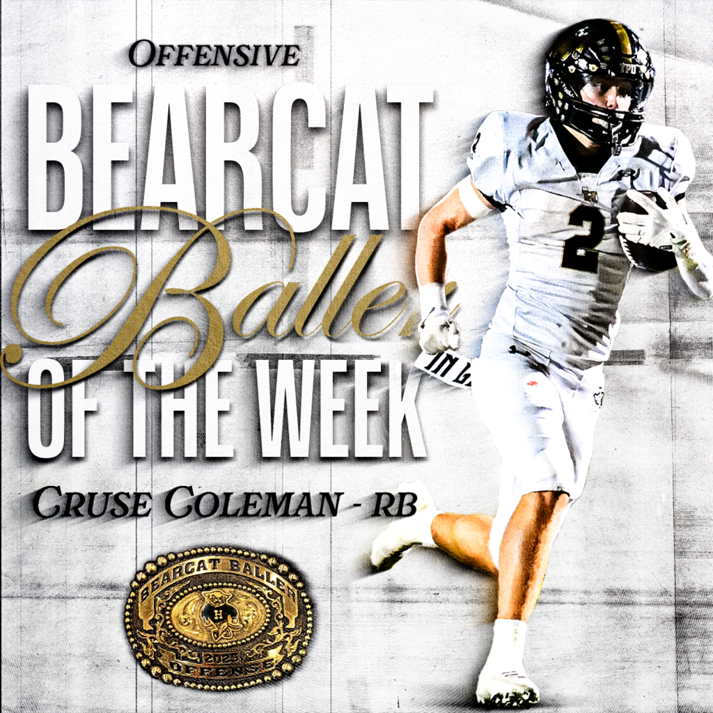 Congrats to our Bearcat Baller Players of the Week vs Callisburg (Round 2)‼️   - OFFENSE: #2 | RB | Cruse Coleman - DEFENSE: #10 | LB | Coy Emanuel  #TPD