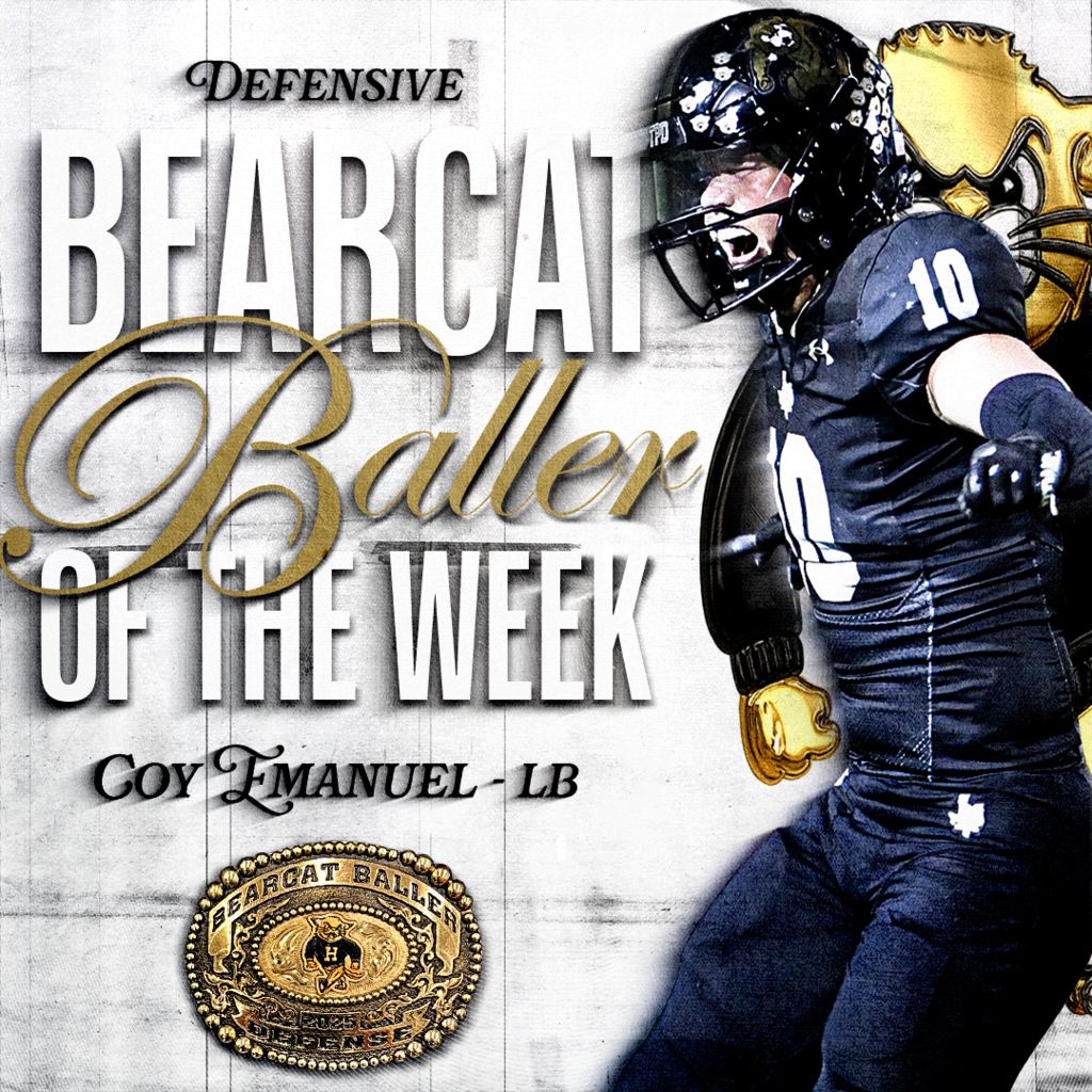Congrats to our Bearcat Baller Players of the Week vs Callisburg (Round 2)‼️   - OFFENSE: #2 | RB | Cruse Coleman - DEFENSE: #10 | LB | Coy Emanuel  #TPD