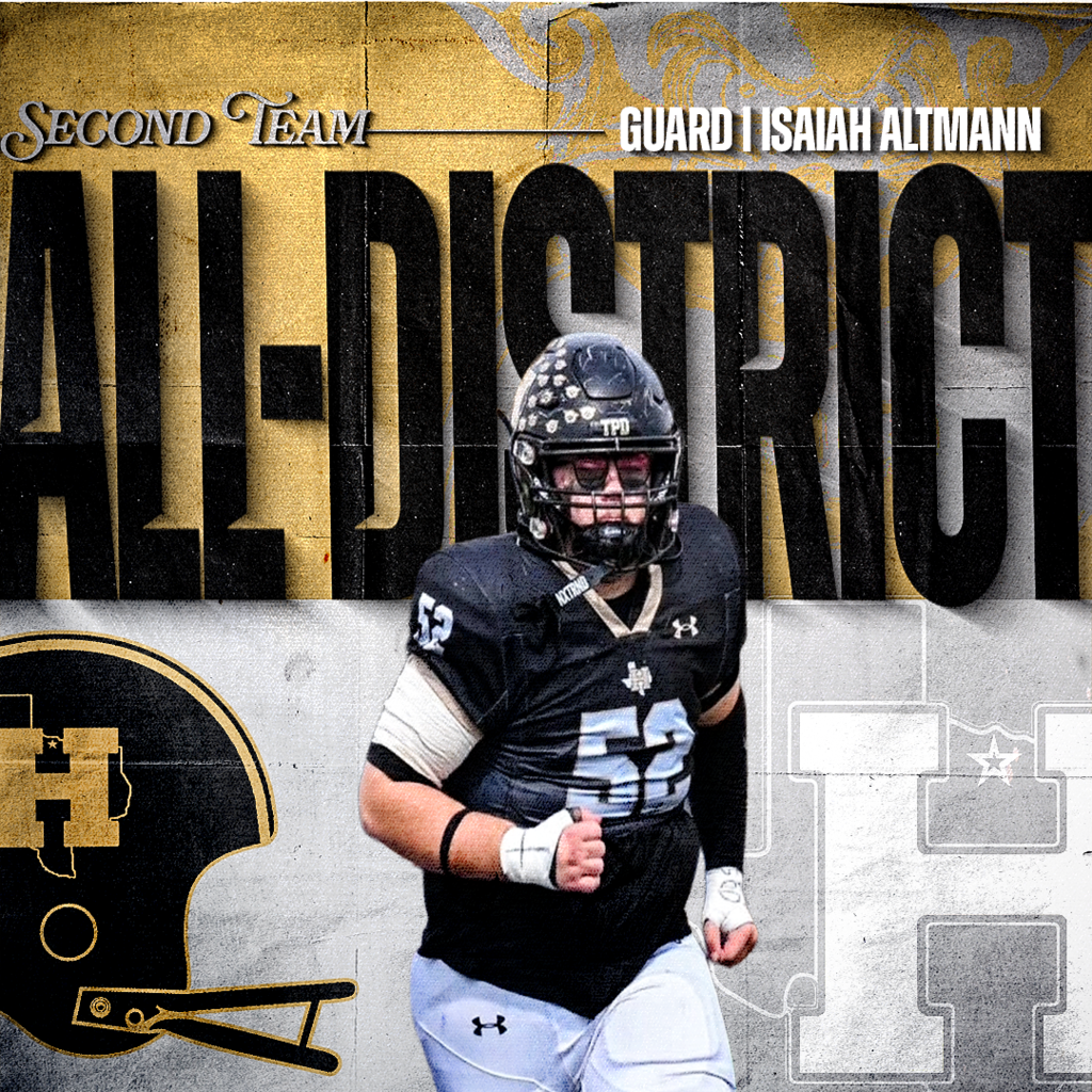 Congratulations to these Bearcats for earning spots on the Division II 6-3A All-District Team! Your hard work, grit, and commitment to excellence paid off in a big way. 2nd Team Offense Guard | Isaiah Altmann - SR. Tackle | Case Brown - SR. Wide Receiver | Pate Cody - JR. Punter | Brighton Roberson - JR. Center | Andy Silva - FR. TRUST. PASSION. DISCIPLINE.