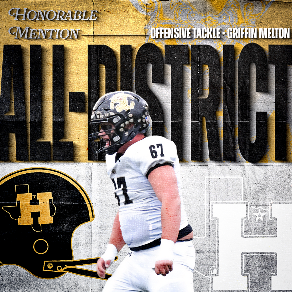 Congratulations to these Bearcats for earning spots on the Division II 6-3A All-District Team! Your hard work, grit, and commitment to excellence paid off in a big way. Honorable Mention Offense OFFENSIVE TACKLE | Griffin Melton - JR. OFFENSIVE GUARD | Fletcher Moore - SO.