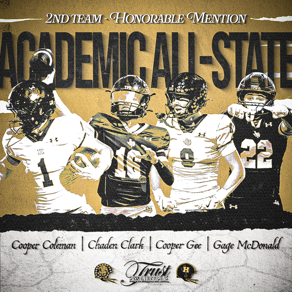 📚🏈 Academic All-State – 2nd Team Honorable Mention! 🏈📚 Huge congratulations to these young men for putting in the work on the field AND in the classroom. Excellence in every arena—this is what it’s all about! 👏 Cooper Coleman (Honorable Mention) 👏 Chaden Clark (Honorable Mention) 👏 Cooper Gee (Honorable Mention) 👏 Gage McDonald (2nd Team) Proud of our Bearcats! #TPD
