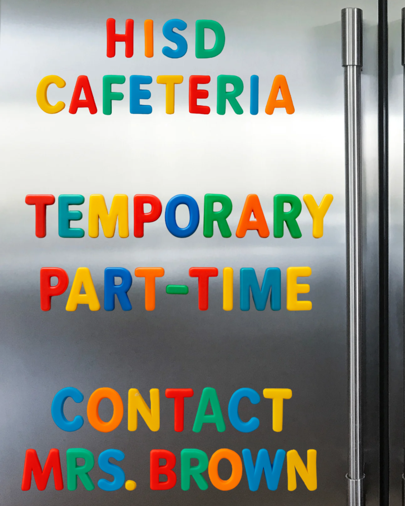 Temp part -time Cafeteria 