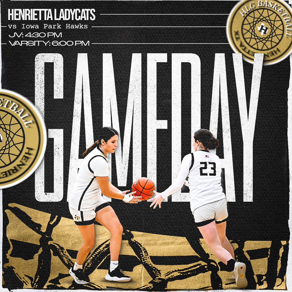 🏀 DISTRICT OPENER! 🏀 The Henrietta Ladycats are ready to tip it off against the Iowa Park Hawks!  📍 Location: Henrietta HS Gym | Henrietta, TX 🕟 JV: 4:30 PM 🕕 Varsity: 6:00 PM  Come pack the gym, bring the energy, and cheer on the Ladycats as district play begins!  #TPD