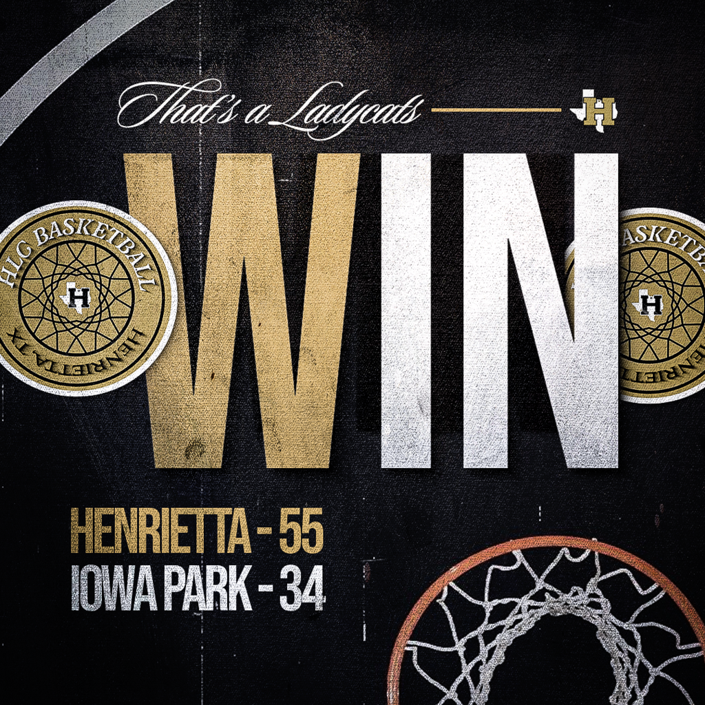 That's a Ladycats WIN! Starting out District 1-0.  Henrietta - 55 Iowa Park - 34  #TPD 