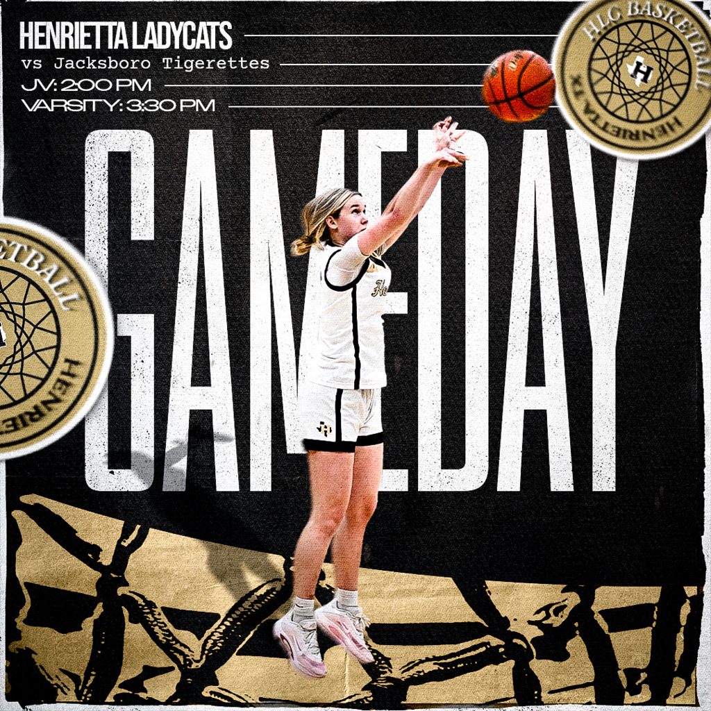🏀 GAMEDAY — LADYCATS BASKETBALL 🏀  Henrietta Ladycats hit the road to take on the Jacksboro Tigerettes!  📍 Jacksboro HS Gym | Jacksboro, TX ⏰ JV: 2:00 PM ⏰ Varsity: 3:30 PM  🔥 Pack the gym. Bring the noise. Show the Ladycats love. 🔥 Let’s make it feel like HOME on the road!  #TPD 