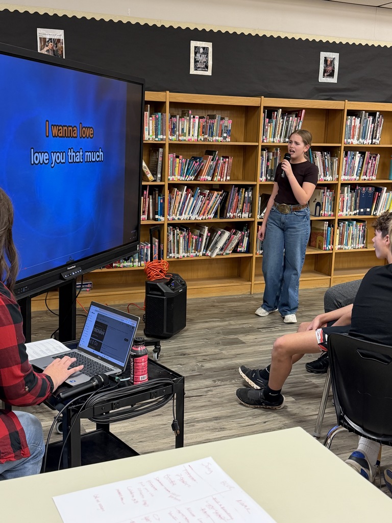 Christmas Activities at HJH = Karaoke in the Library!