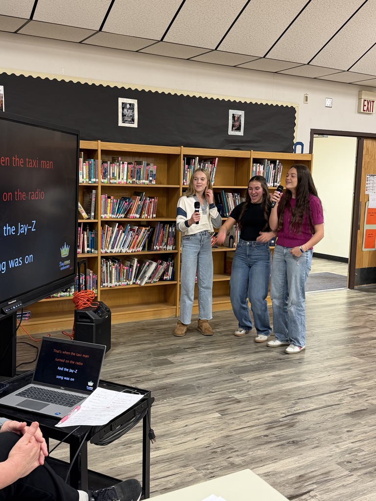 Christmas Activities at HJH - Karaoke in the Library!
