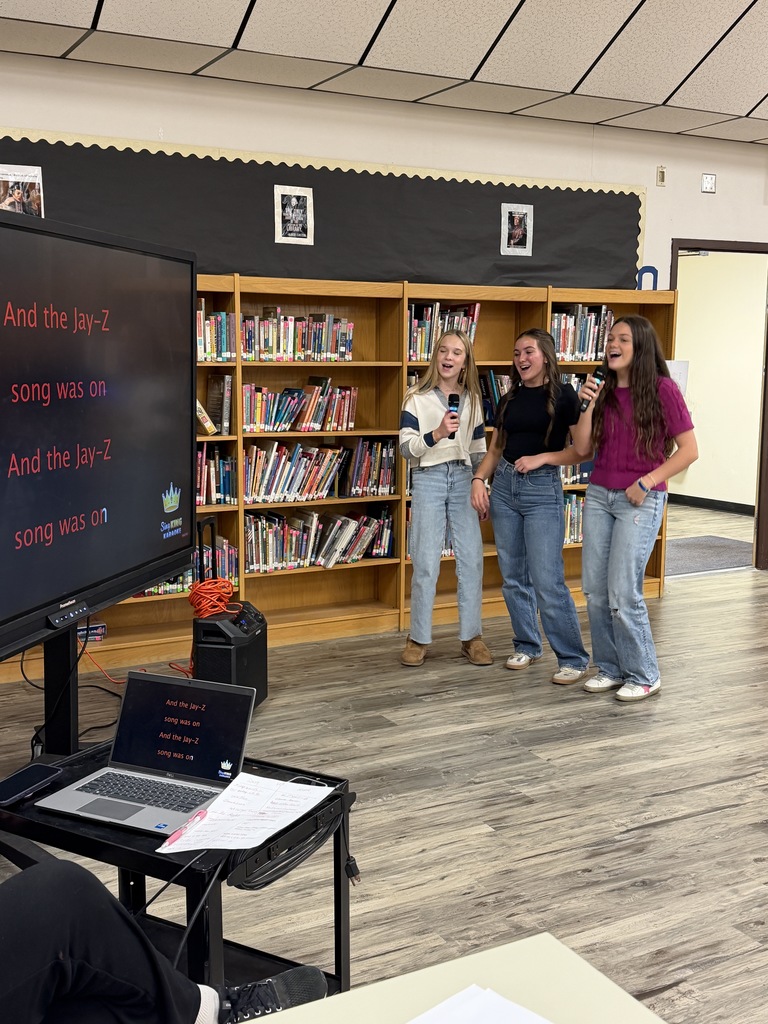 Christmas Activities at HJH - Karaoke in the Library!
