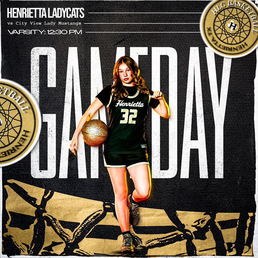 🏀 HLC GAMEDAY | DISTRICT MATCHUP🏀   Henrietta Ladycats vs City View Lady Mustangs 📍 Henrietta Gymnasium  📍 Henrietta, TX ⏰ Tip-Off: 12:30 PM  💥 Show up early, be loud, and set the tone for our Ladycats! #TPD