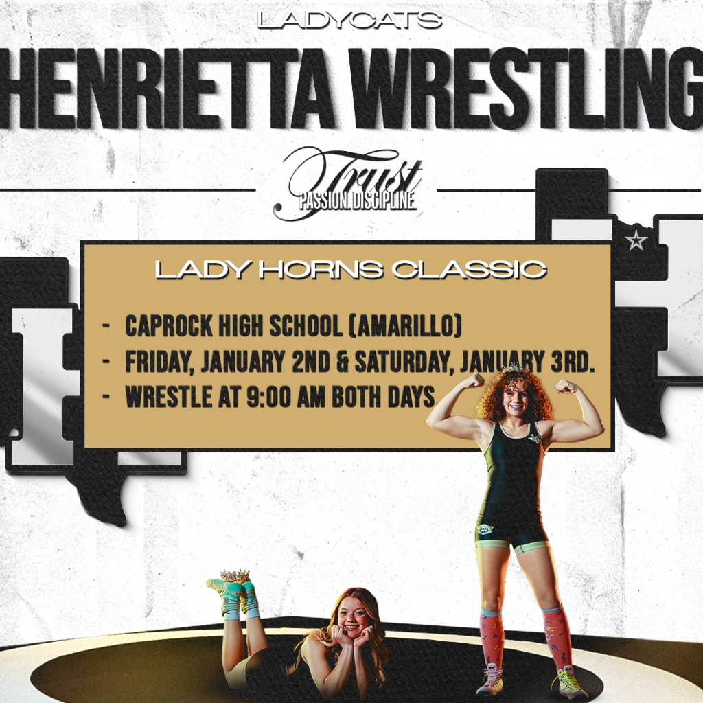 🔥 HLC WRESTLING WEEKEND 🔥  🤼‍♀️ LADYCATS WRESTLING Lady Horns Classic 📍 Caprock High School | Amarillo 📅 Friday, Jan 2 – Saturday, Jan 3 ⏰ Wrestling begins at 9:00 AM both days  🤼‍♂️ BEARCATS WRESTLING South Plains Invitational 📍 Coronado High School | Lubbock 📅 Saturday, Jan 3 ⏰ Wrestling begins at 9:00 AM  Two tournaments. Two cities. One goal. LET’S GO LADYCATS & BEARCATS! 💪🔥 #TPD