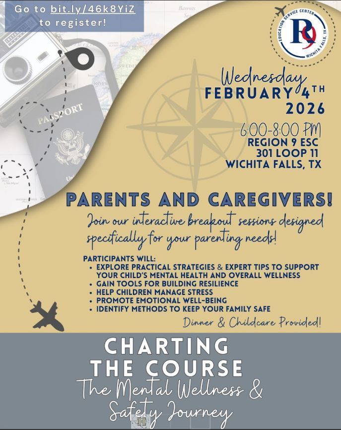 Parent Workshop at Region 9 on February 4, 2026. 
