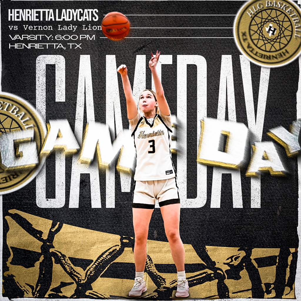🏀 HLC GAMEDAY | DISTRICT 🏀 🤠 THEME: Western Night 🤠  Henrietta Ladycats 🆚 Vernon Lady Lions 📍 Henrietta HS Gymnasium 📍 Henrietta, TX ⏰ Tip-Off: 6:00 PM  💥 Saddle up and pack the gym—support the Ladycats and get Western! #TPD 🐾