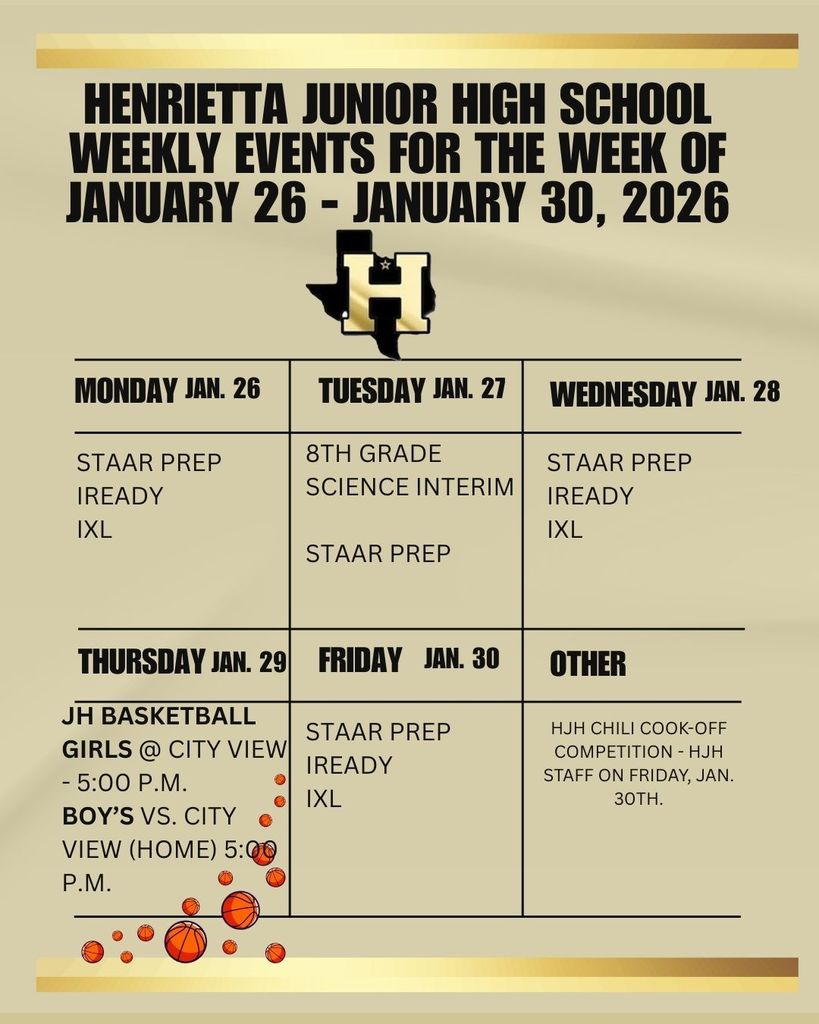 HJH Weekly Lesson Plan Jan 26-30, 2026