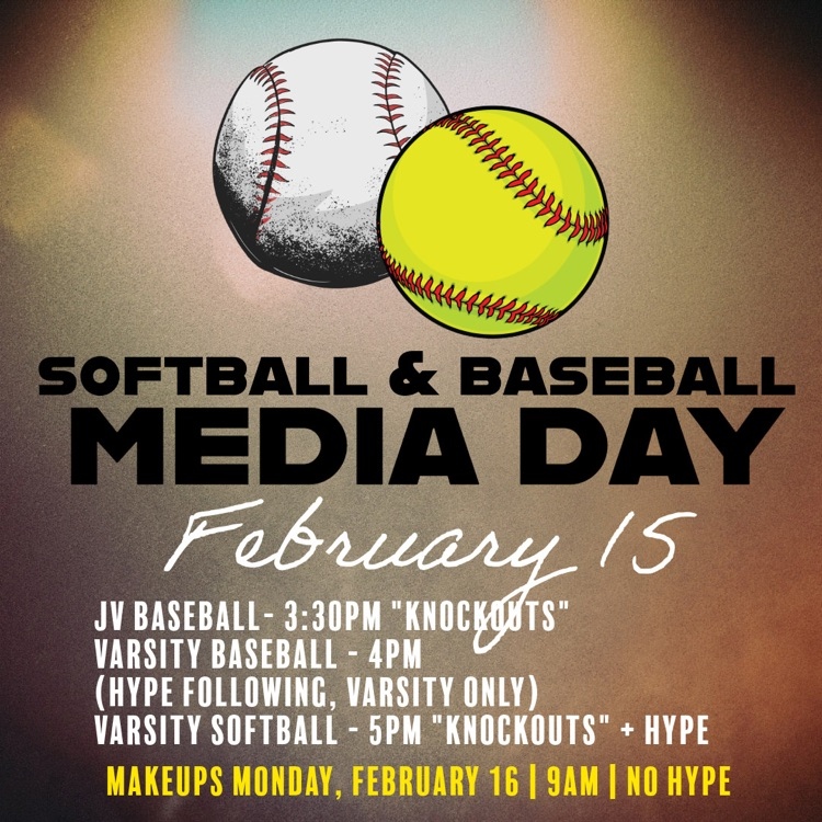 Update for MEDIA DAY with times and makeup date included!!! Please make sure to fill out this Google form ASAP for media day!  https://docs.google.com/forms/d/e/1FAIpQLSd3Q7u5VCGf20zzQuuDNbn2hxaIvAb_Za-lBTNnNJPTqWhWZw/viewform