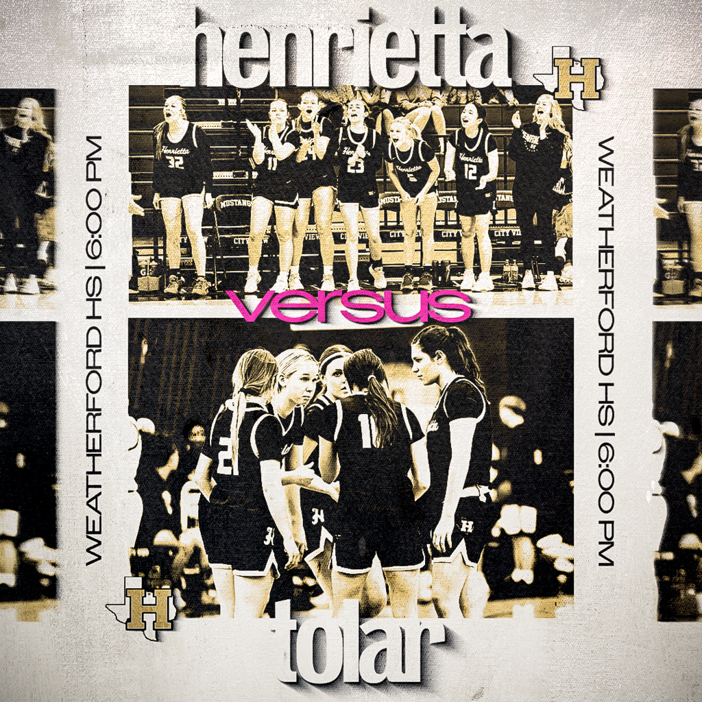 Tomorrow. 6:00 PM.   Henrietta Ladycats vs. Tolar Lady Rattlers | Weatherford HS.  Locked in. All business. Let’s go.  #TPD
