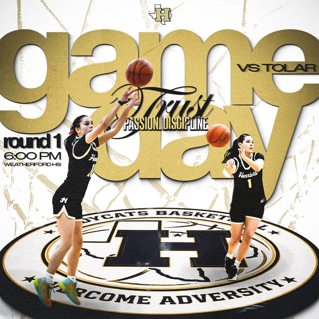 Gameday | Round 1. The Ladycats are built for this moment. 6:00 PM vs. Tolar, @ Weatherford HS.   Overcome Adversity. 🏀 #TPD 