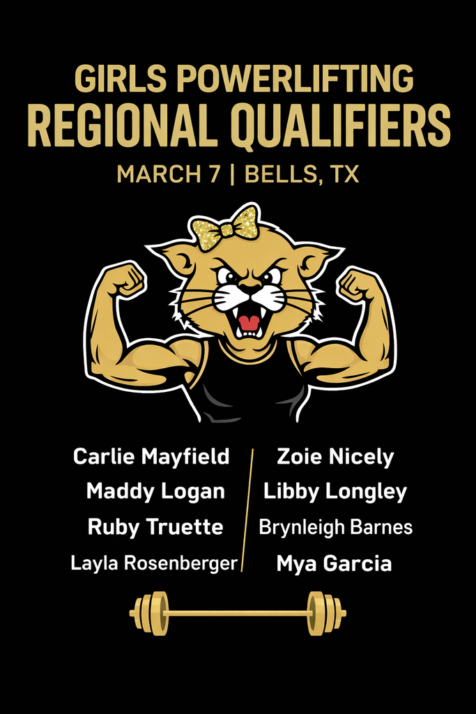 Girls powerlifting regional qualifiers, Bells TX