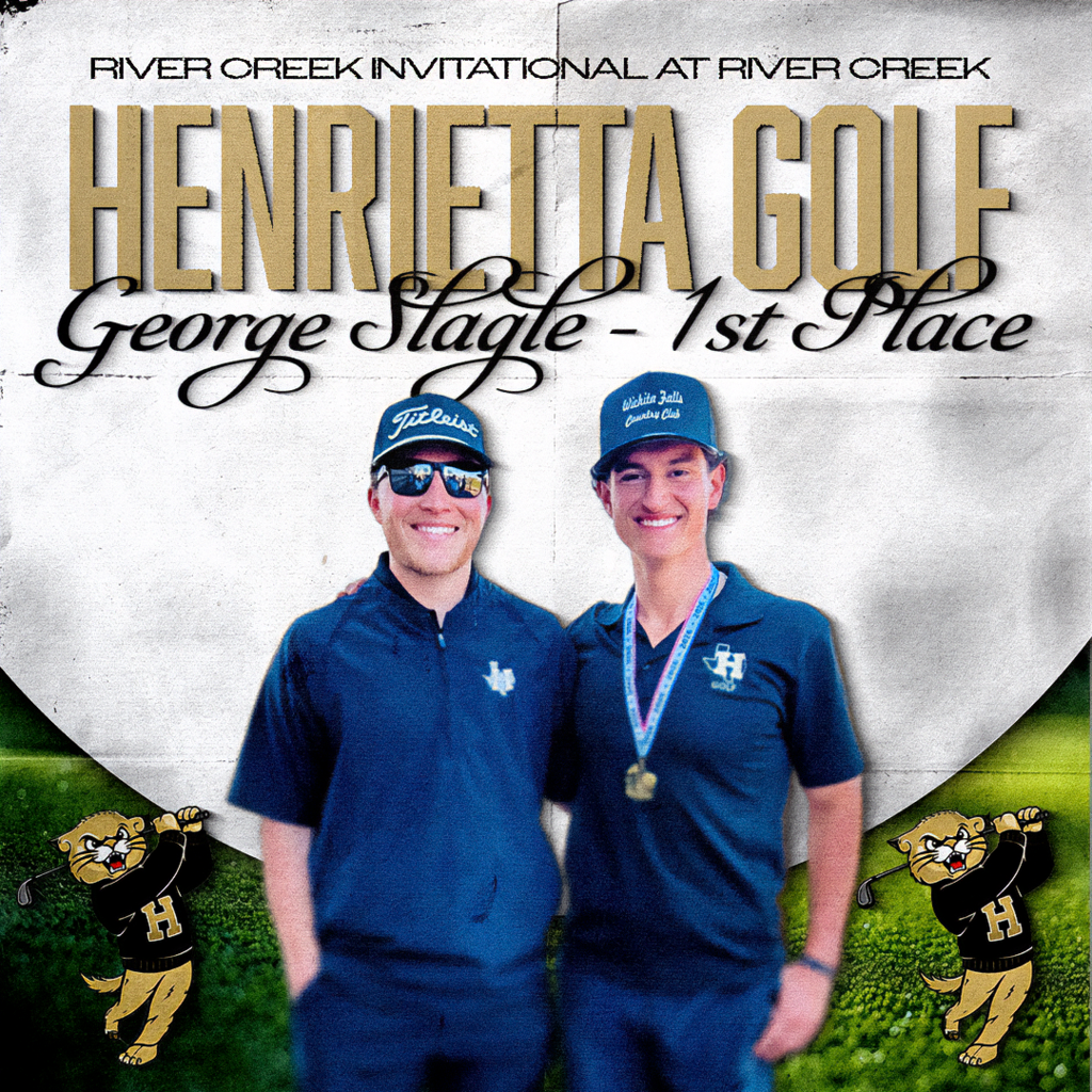 ⛳️ HENRIETTA GOLF ⛳️  George Slagle finishes 1st Place at the River Creek Invitational at River Creek. 🥇  A performance built on Trust. Passion. Discipline.  Trusting his preparation, competing with passion, and showing the discipline it takes to close it out.  Proud of the way he represents Henrietta. #TPD