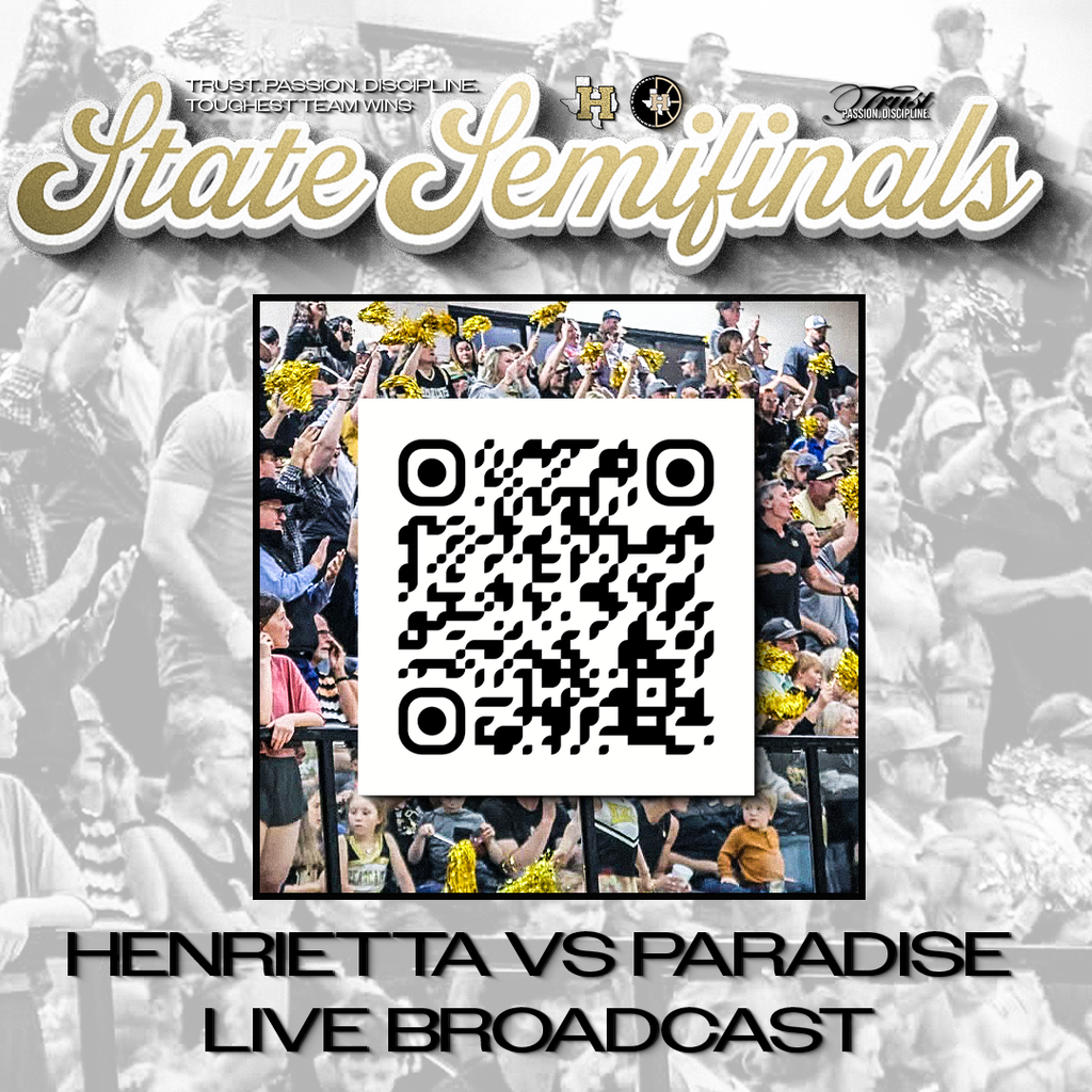 🏀 STATE SEMIFINALS | BROADCAST INFO Henrietta vs Paradise Tuesday, March 10th ⏰ 6:30 PM If you can’t make it to Denton, you can watch the Bearcats live here ⬇️ 📺 https://www.meridix.com/event/275793 Thank you to our incredible fans and community for the way you continue to show up and support these boys all season long. Bearcat Nation always shows up big time, our fans are truly as good as GOLD. Toughest Team Wins. #TPD