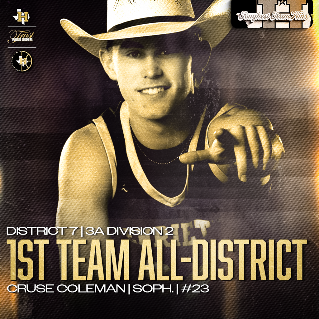 🏀 HENRIETTA BASKETBALL | 1ST TEAM ALL-DISTRICT 🏀  ⭐️ Congratulations to Cooper Coleman and Cruse Coleman on earning 1st Team All-District (District 7-3A D2) honors.  These two competed every game and represented Henrietta the right way.   The standard never changed: 🔥 Toughest Team Wins | Trust. Passion. Discipline. #TPD