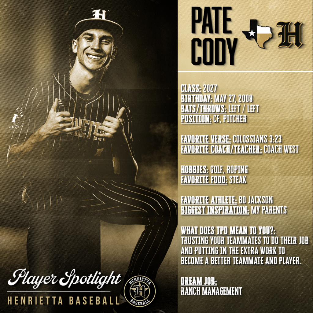 ⚾ HENRIETTA BASEBALL | PLAYER SPOTLIGHT ⚾ 🎓 Class of 2027 This junior class continues to compete and push our program forward every day. Their work ethic and commitment to the team represents what Henrietta Baseball is all about. 🔥 Trust. Passion. Discipline. #TPD #267