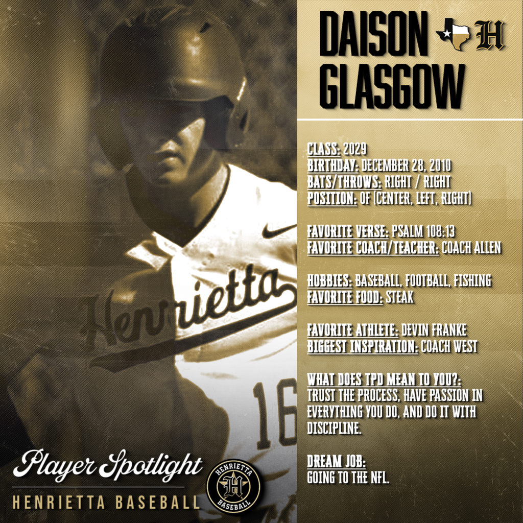 ⚾ HENRIETTA BASEBALL | PLAYER SPOTLIGHT ⚾ 🎓 Class of 2029 The next generation of Bearcats is here. Our freshmen continue to learn the standard and compete every day as they develop within the program. 🔥 Trust. Passion. Discipline. #TPD #267