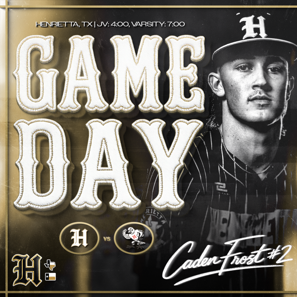 ⚾️ HENRIETTA BASEBALL | DISTRICT GAMEDAY ⚾️  District battle under the lights in H-Town.  📍 Henrietta, TX 🆚 Holliday ⏰ JV 4:00 | Varsity 7:00  Pack the stands and bring the energy. Bearcats vs Eagles.   🔥 Trust. Passion. Discipline. #TPD #267 