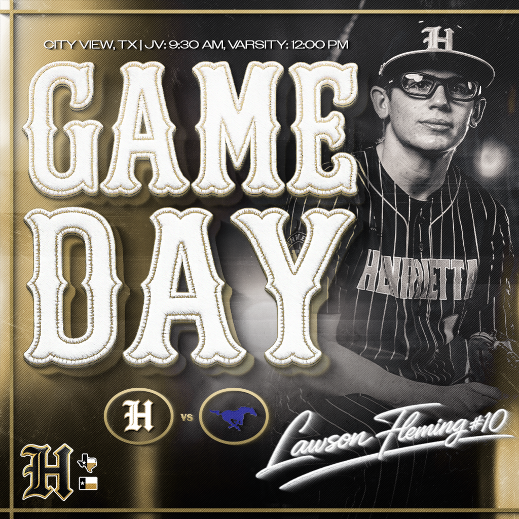 ⚾ HENRIETTA BASEBALL | GAMEDAY ⚾ We get to play baseball on a Saturday, come join us! 🆚 City View 📍 City View, TX ⏰ JV 9:30 AM | Varsity 12:00 PM 🔥 Trust. Passion. Discipline. #TPD #267