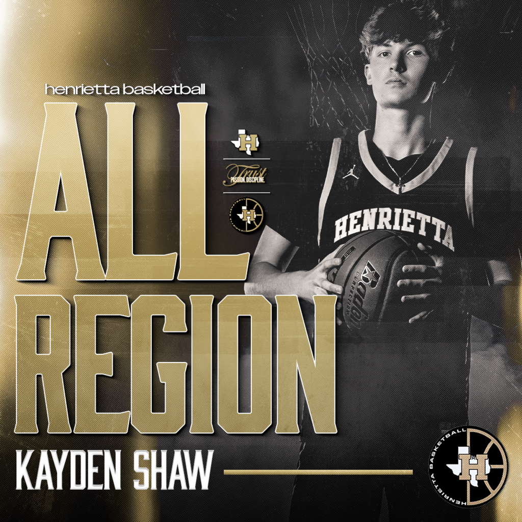🏀 HENRIETTA BASKETBALL | ALL-REGION 🏀  ⭐️ Kayden Shaw | TABC 3A All-Region  Built different. Proven every night.  Kayden brought consistency, confidence, and a competitive edge that set the tone for everyone around him. Big moments never fazed him.  One of the best in the region, and it showed.  🔥 Toughest Team Wins | Trust. Passion. Discipline. #TPD 