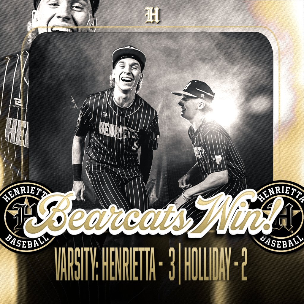⚾ HENRIETTA BASEBALL | Bearcats Win! ⚾  Down early. Stayed the course. Found a way.  This group doesn’t flinch when things get tough, they respond. Proud of the fight, the composure, and the way we kept competing until the last out. Great TEAM win!  JV battled all game and finished in a 9-9 tie.  🔥 Trust. Passion. Discipline. #TPD #267