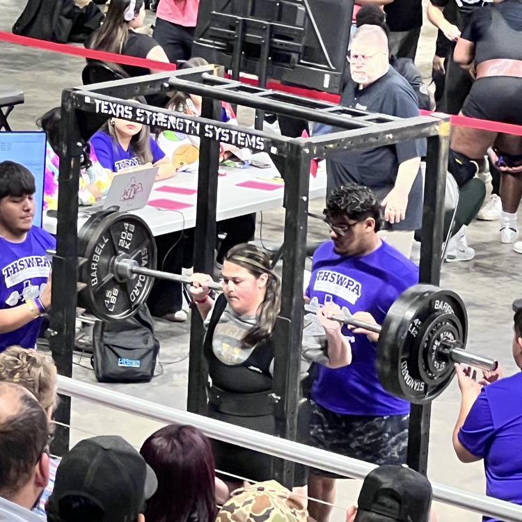 Mya getting ready to compete at squat  