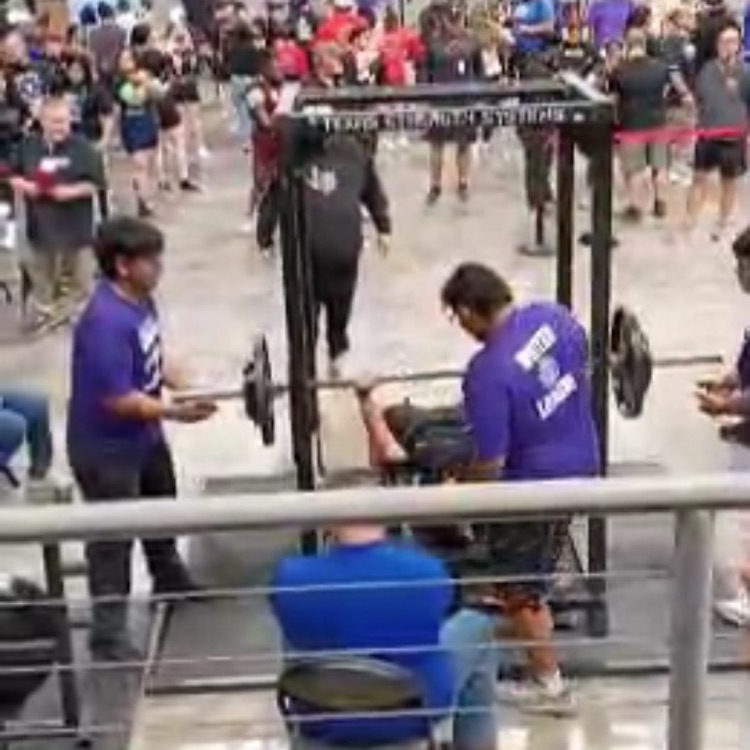 Mya getting her bench!