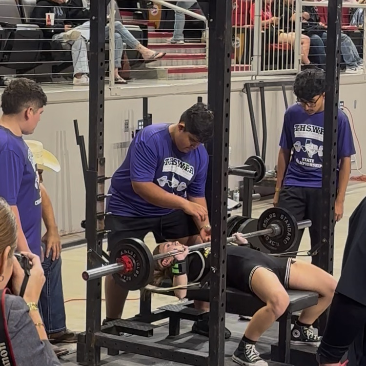 Carlie getting her bench!